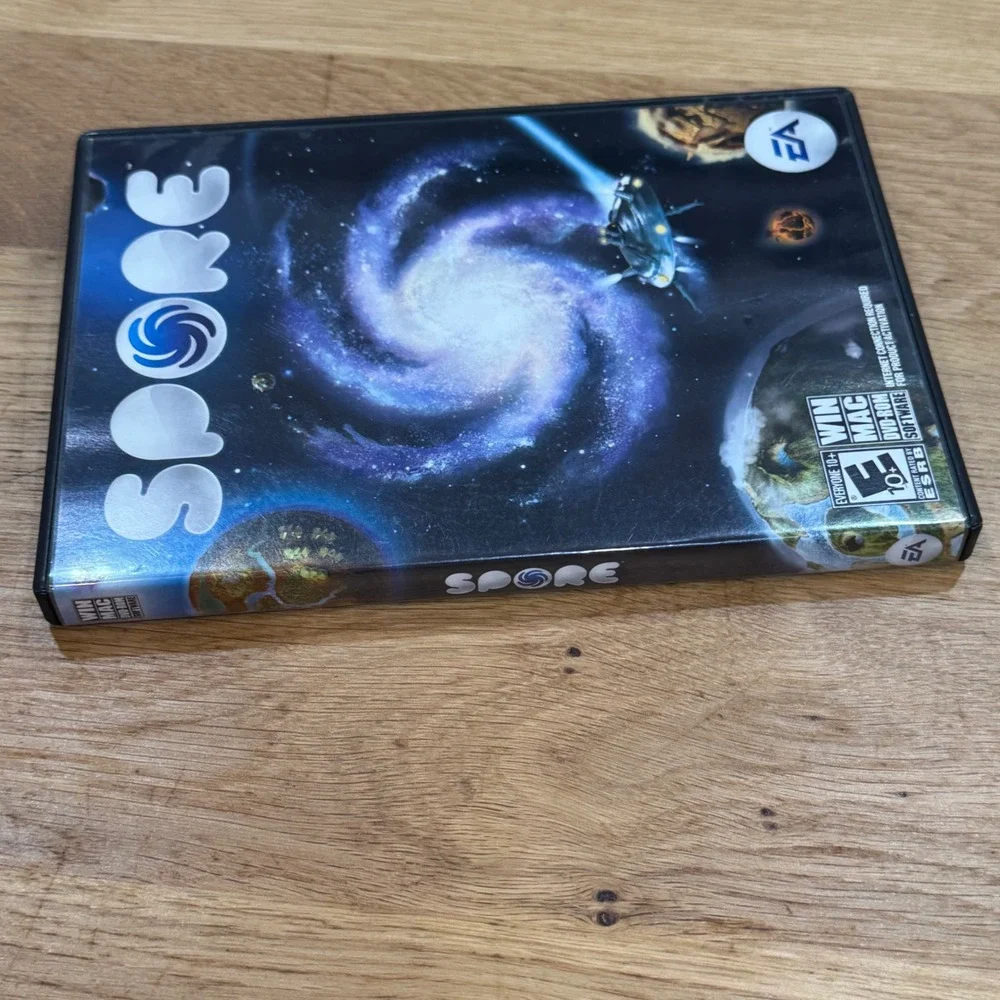 Spore PC Mac DVD-ROM Video Game 2008 EA Maxis Life Simulation Strategy Case